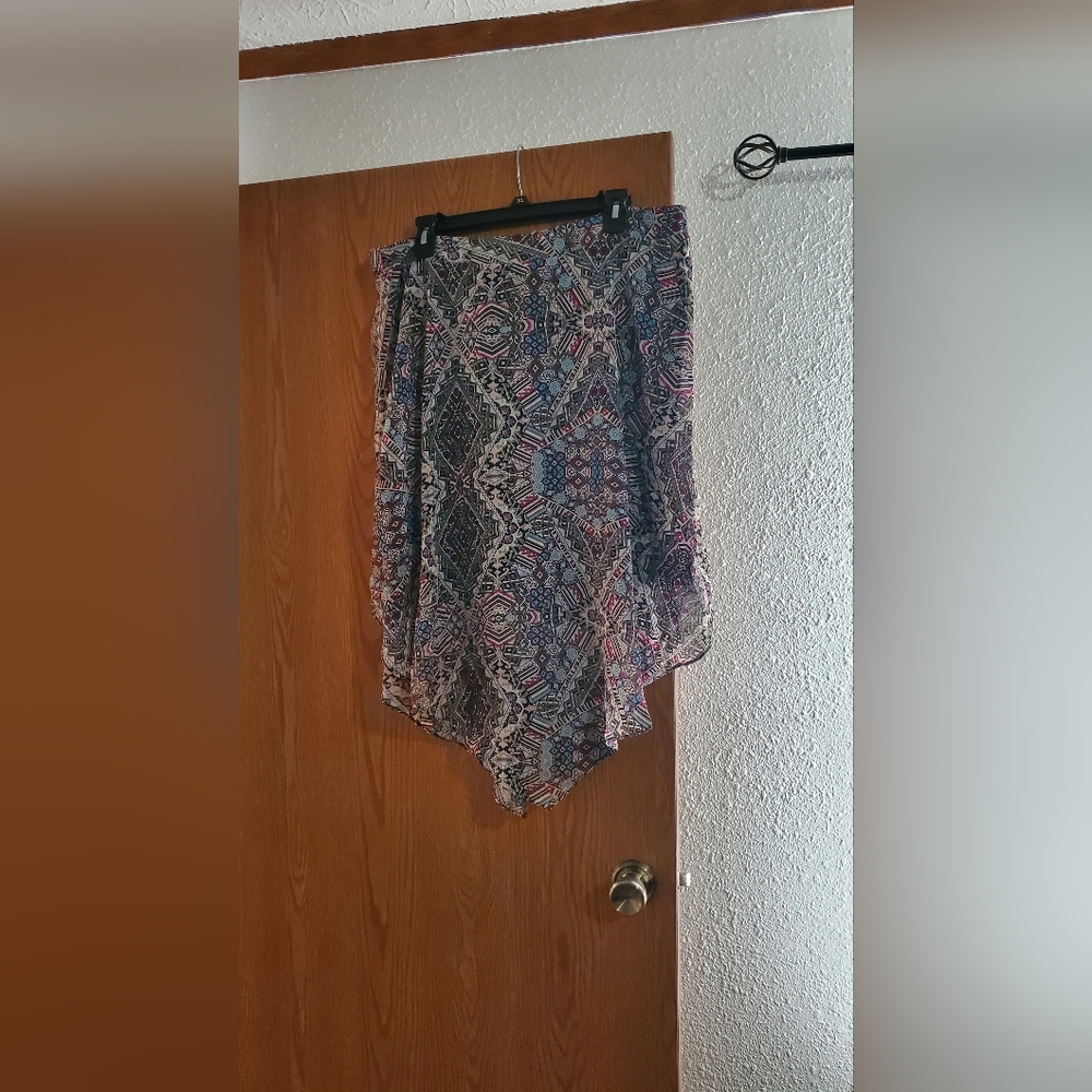 Women's Multicolor Patterned Skirt